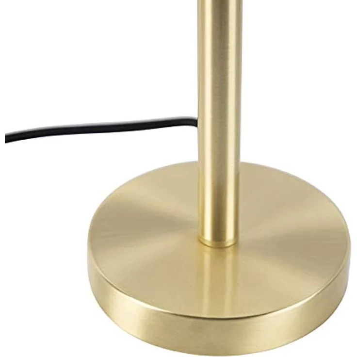 QAZQA Simplo Tischlampe Messing, klassisch und dimmbar, ohne Schirm, E27 Fassung, 39,5 cm hoch, für Wohnzimmer und Schlafzimmer – Bild 5