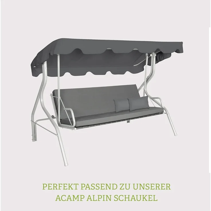 acamp Gartenmöbel-Schutzhülle Abdeckhülle für Hollywoodschaukel (Schutzhülle für Gartenmöbel), Plane, Abdeckung, Möbelschutz, Regenschutz - 215x155x150 cm – Bild 5