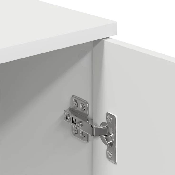 vidaXL Badezimmerschrank Weiß 30 x 31,5 x 61 cm Holzwerkstoff & Metall 883344 – Bild 10