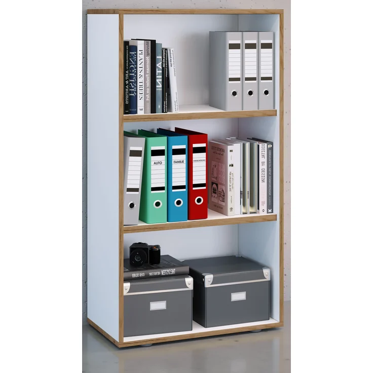 VCM Büroregal & Bücherregal Salia 920714 Weiß H. 110 x B. 60 x T. 33 cm – Bild 3