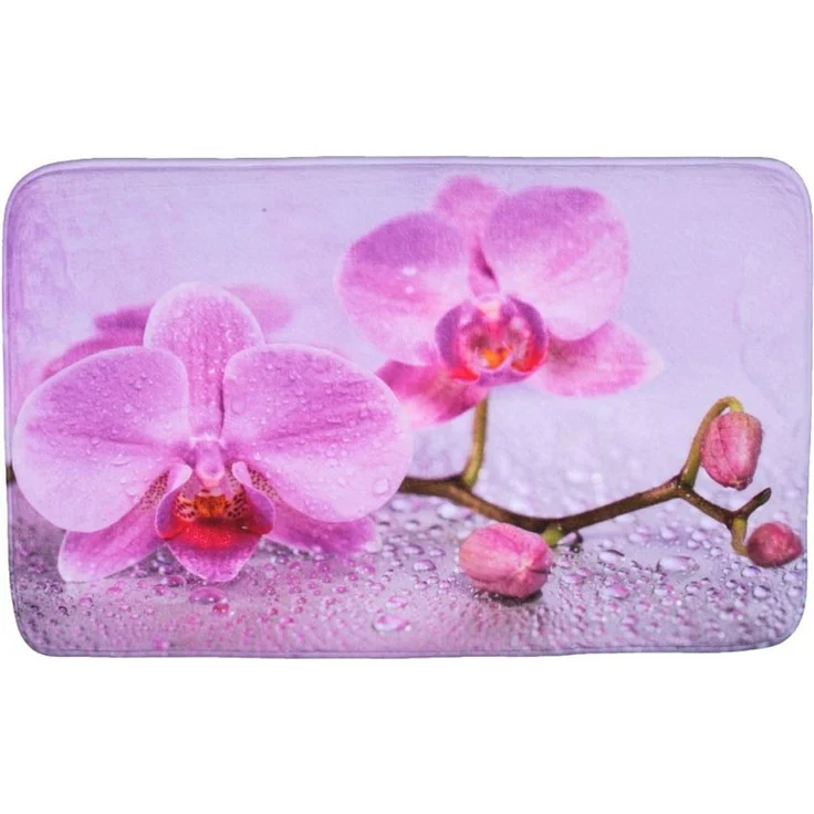 Sanilo Badematte Blooming, rutschhemmend, waschbar, schnelltrocknend, Polyester, rechteckig, sehr weich, hochwertig & modern, 50 x 80 cm oder 70 x 110 cm – Bild 1