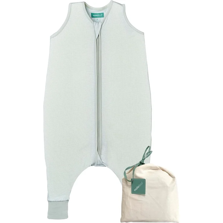 molis&co. Baby-Schlafsack mit Füßen. 0.5 TOG. Größe: 80 cm. Ideal für den Sommer. Zinnia. 100% Baumwolle (Oeko-TEX 100). – Bild 1