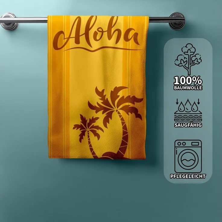 Herding Handtücher Badetuch Duschtuch Strandtuch Saunatuch Aloha 93 x 170 cm, (1 Duschtuch, 1-St), Langlebig