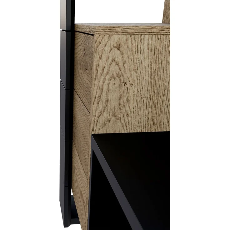 Carryhome 'SILENT' Garderoben-Set, Holznachbildung Eiche anthrazit, 115 x 200 x 41.6 cm, mit Spiegel und 3 Schubladen – Bild 6