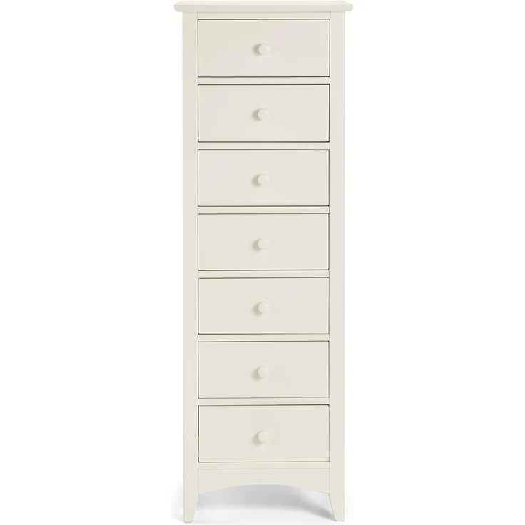 Die schmale Kommode Cameo von Julian Bowen mit 7 Schubladen in Steinweiß ist eine elegante und praktische Aufbewahrungslösung – Bild 5