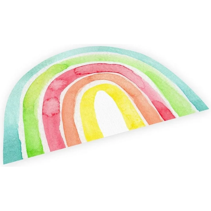 nikima Platzset stabiles Vinyl Tischset Regenbogen bunt Kinder Platzset abwaschbar, (1-St) – Bild 5