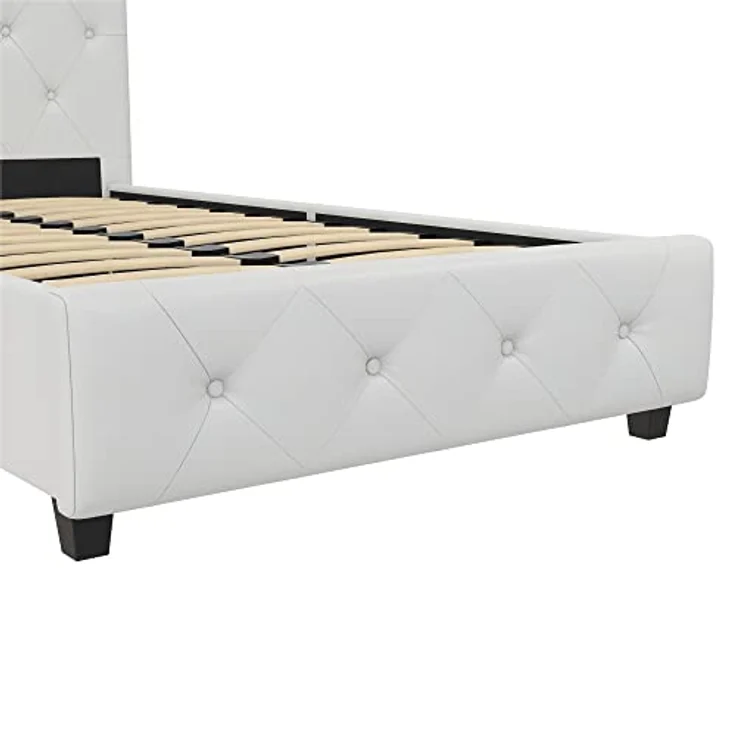 DHP Furniture Dakota Upholstered Platform Bed White Single – Bild 16