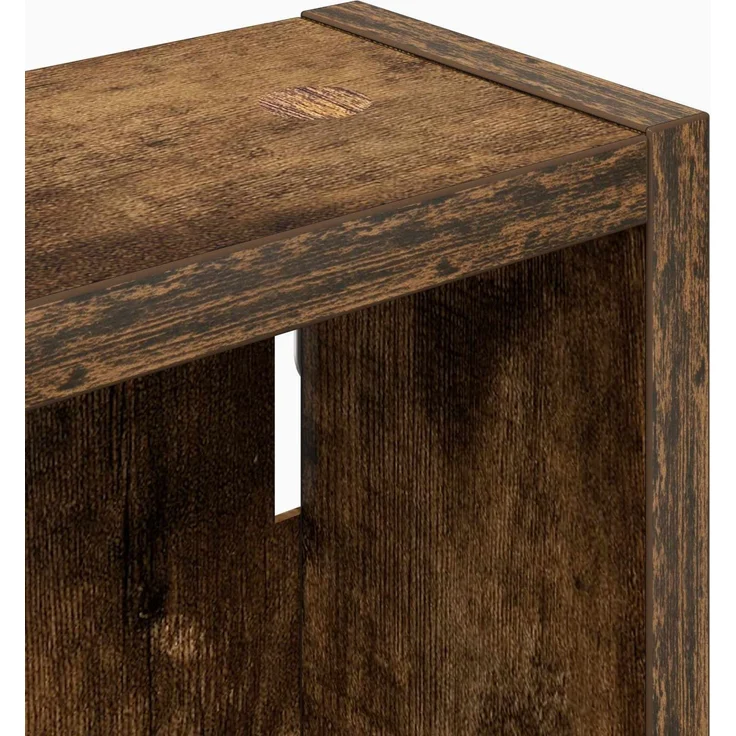 vidaXL Badezimmer-Wandschrank Geräucherte Eiche 30 x 10 x 60,5 cm 889323 – Bild 7