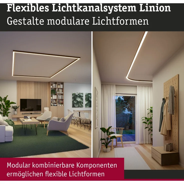 Linion Lichtkanal 0,5m 24V 8,5W 3000K Signalschwarz – Bild 2
