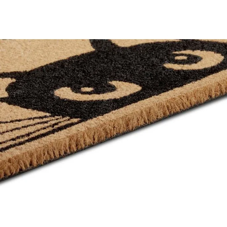 HANSE Home Fußmatte Kokos Watching Cat, Türmatte, rechteckig, Höhe: 15 mm, Kokos, Schmutzfangmatte, Outdoor, Rutschfest, Innen, Kokosmatte, Flur – Bild 3