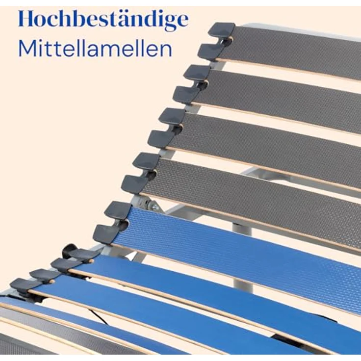Geriafy - Elektrisch Verstellbarer Lattenrost Home Silver | 90x190 cm | Verstärkt und kompakt | Kabelgebundene Fernbedienung – Bild 4