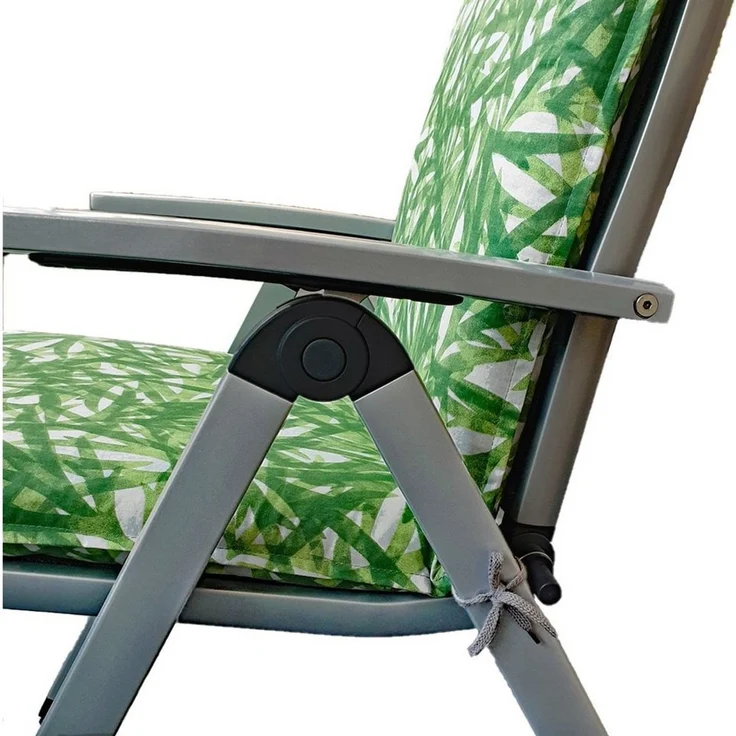 KETTLER Hochlehnerauflage Design 931 Palmenmotiv, (1 St), Gartenstuhlkissen Hochlehner 120x48x6cm, Grün – Bild 3