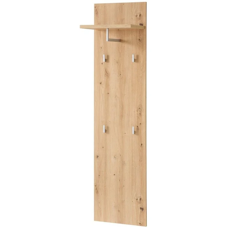Garderobenpaneel >Bari< in Artisan Eiche Dekor, Spannplatte - 40x158x30cm (BxHxT) – Bild 5