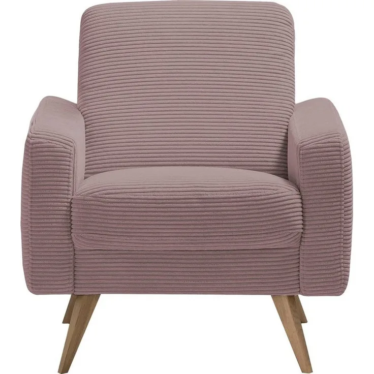 exxpo - sofa fashion Sessel Samso, Loungesessel, elegant und bequem, aktueller Cord Bezug