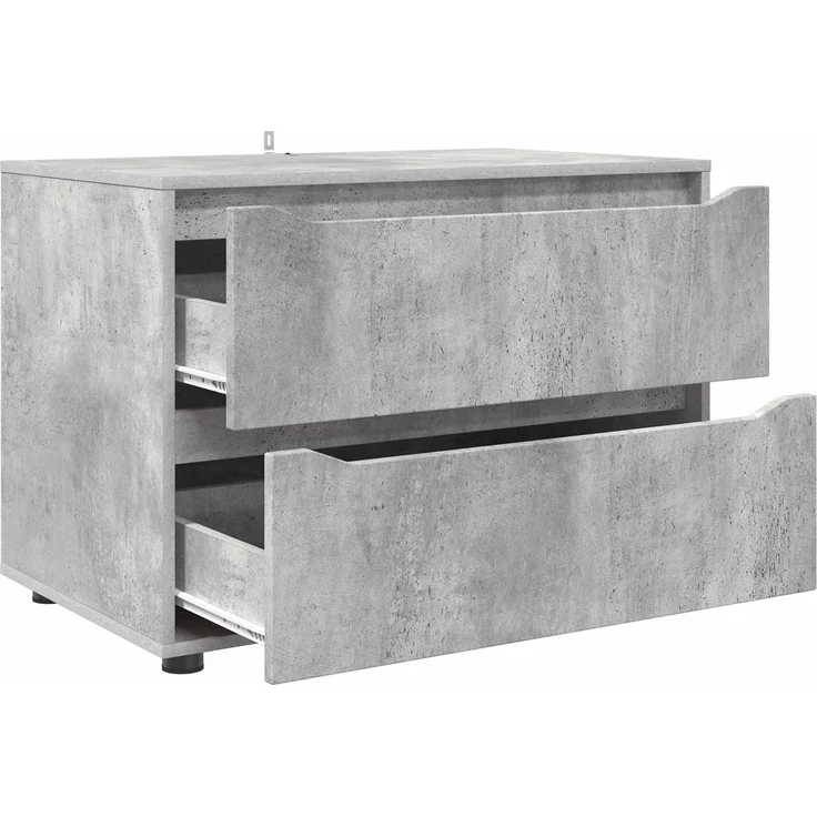 vidaXL Aufbewahrungsschrank 80 x 48 x 57 cm Holzwerkstoff Betongrau 888820 – Bild 7