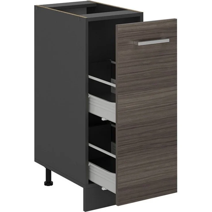 Apothekerschrank R-Line Edelgrau 30 cm ohne Arbeitsplatte Vicco – Bild 3