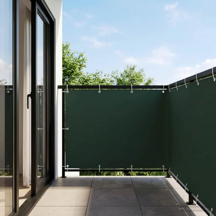 vidaXL Balkon Sichtschutz 150 x 800 cm Stoff mit PU-Beschichtung 42036548 – Bild 1