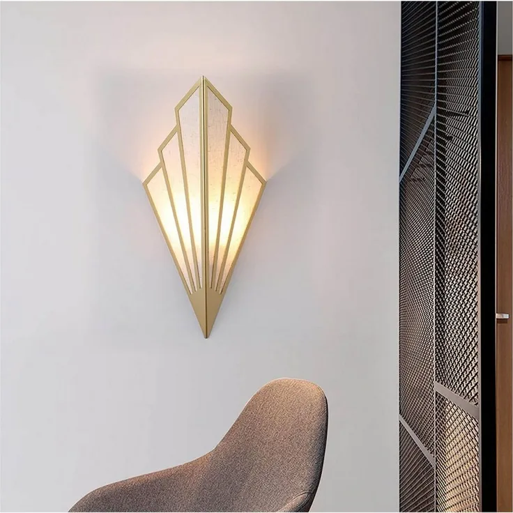 POPOLIC LED Wandleuchte Moderne Wandleuchte mit Fächer-Design, Mit sanftem Flammenlicht-Effekt für Flur, Wohnzimmer und Schlafzimmer.