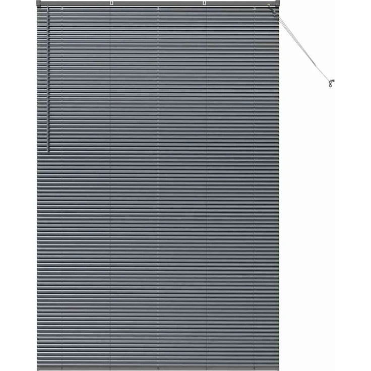 vidaXL Venezianische Jalousie Dunkelgrau 220x150cm 25 mm Aluminium 42006107 – Bild 2