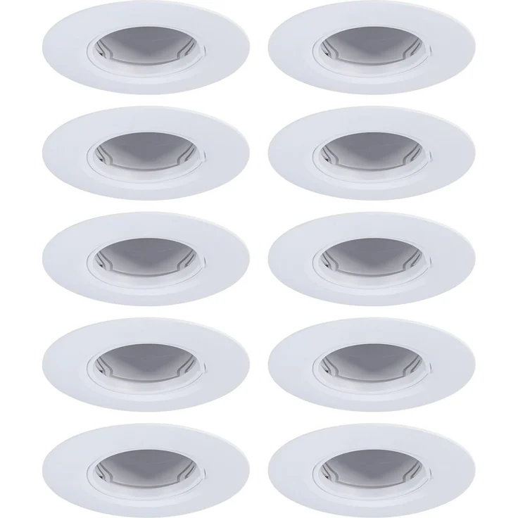 Paulmann 92118 Einbauleuchte rund 90mm 10er-Set Weiß starr – Bild 1