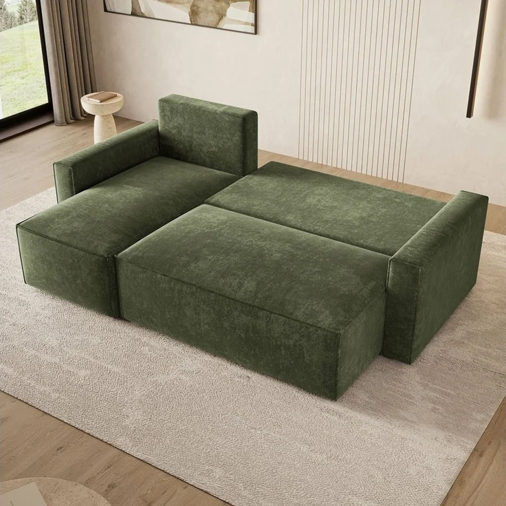 Masseno Ecksofa POTARO mit Schlaffunktion L-Form, Sofa mit Bettkasten – Bild 4