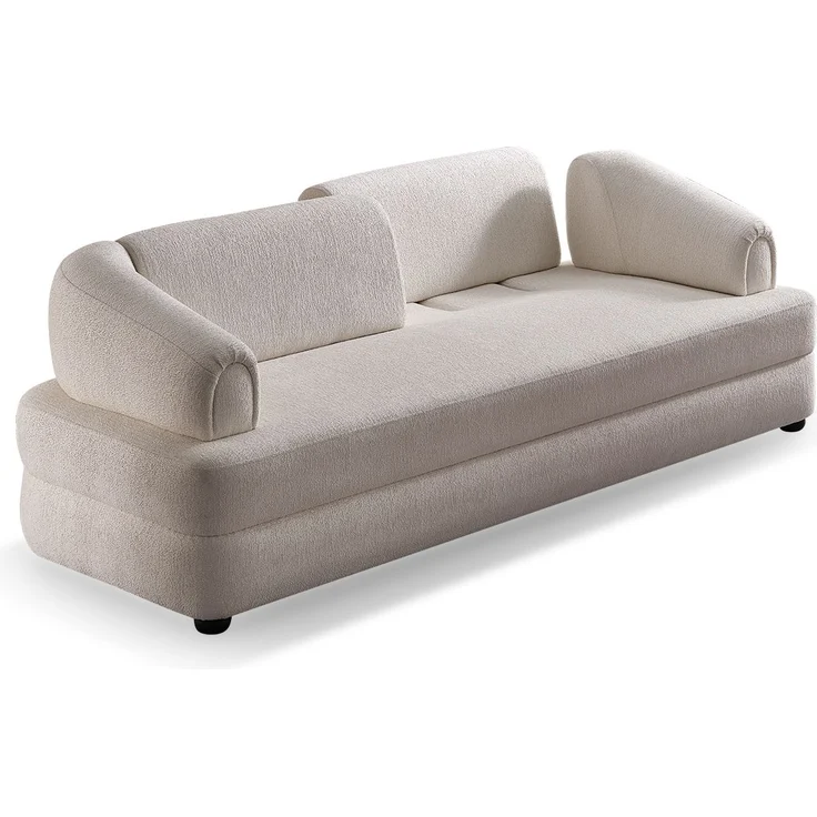 Sitzgruppe/Sofa Set - Wohnzimmergarnitur "Luma" 3+3+1-Beige – Bild 5