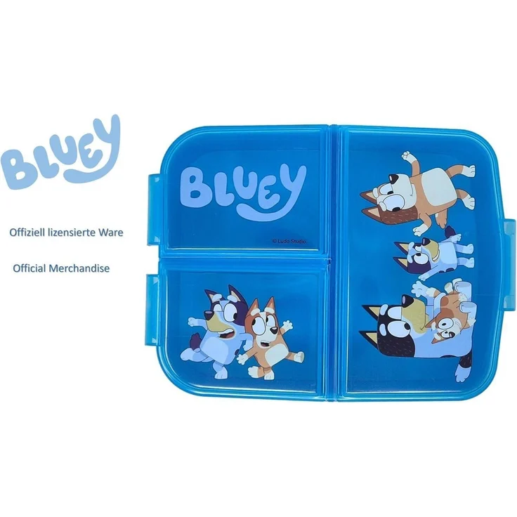 Brotdose Lunchbox Sandwichbox Kinder Kunststoff BPAfrei Bluey – Bild 2