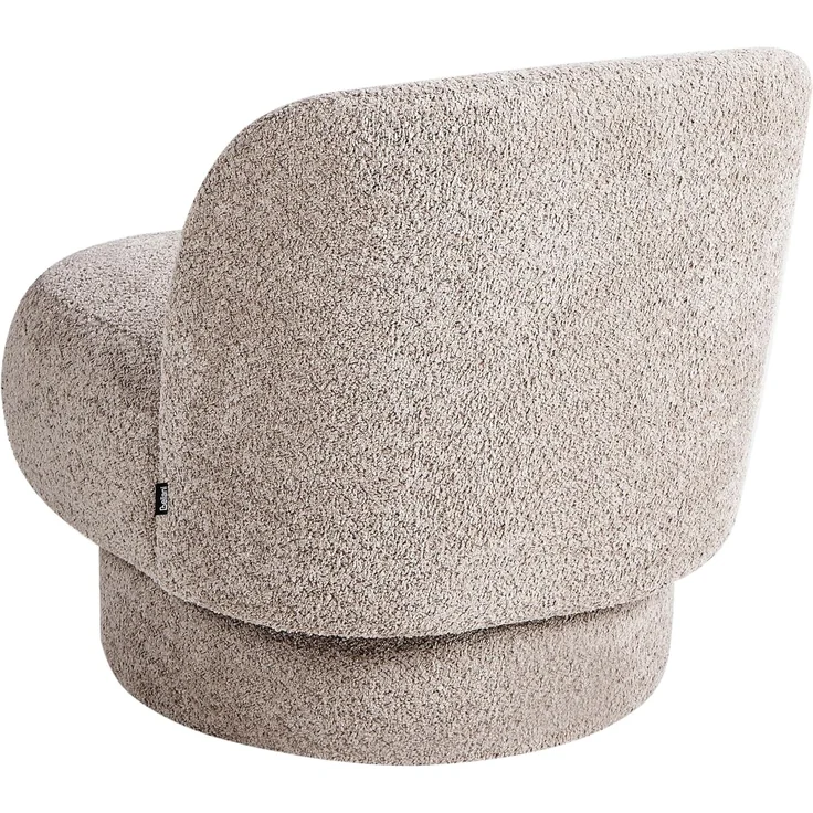 Sessel Bouclé taupe mit Drehfunktion AYLO – Bild 7