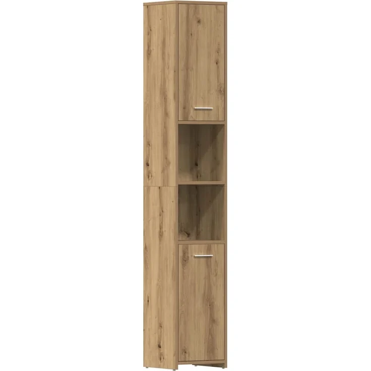 vidaXL 4-tlg. Badmöbel-Set Artisan-Eiche Holzwerkstoff 3328942 – Bild 3