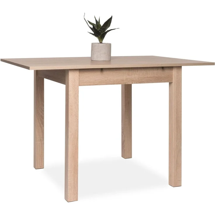 Newroom Esstisch quadratisch Sonoma Eiche 80 cm, quadratisch ausziehbar bis 120 cm Sonoma Eiche Küchentisch – Bild 3