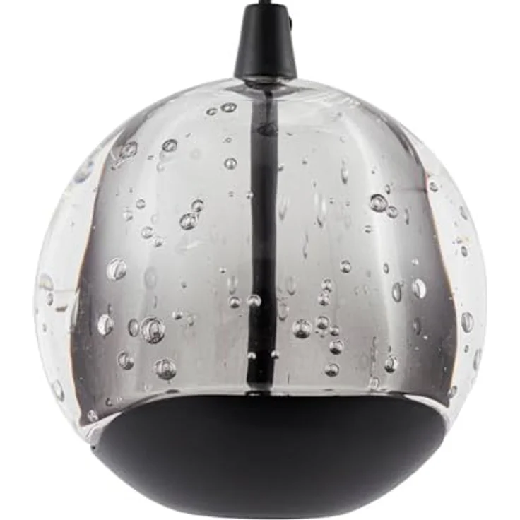 Lucande LED-Pendellampe Hayley, schwarz, 1-flg., Glas, energiesparende LED mit 3000 K Lichtfarbe – Bild 5
