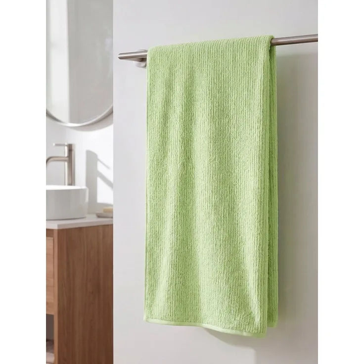 OTTO home Badetuch Riva, 80x150, Premium Handtücher, 500 gr/m², Webfrottier (1-St), Hoch-Tief-Struktur, Streifen, weich, 5 Jahre Garantie