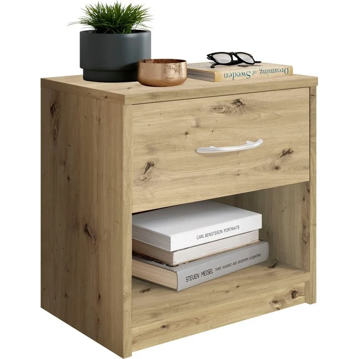 Nachtkommode 1 Schublade 38-533-R8 PEPE Artisan Eiche Nb. ca. 39 x 41 x 28 cm – Bild 2
