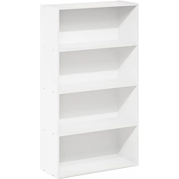 Furinno Pasir 4-stufiges offenes Regal, Weiß – Bild 7