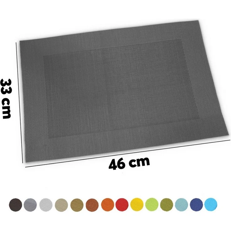 matches21 HOME & HOBBY Platzset Tischsets BORDA 8er Set Gelb als Tischuntersetzer, (8-St), Abwaschbare Platzsets als Tischunterlagen für Ess-Tisch Tisch-Deko – Bild 1