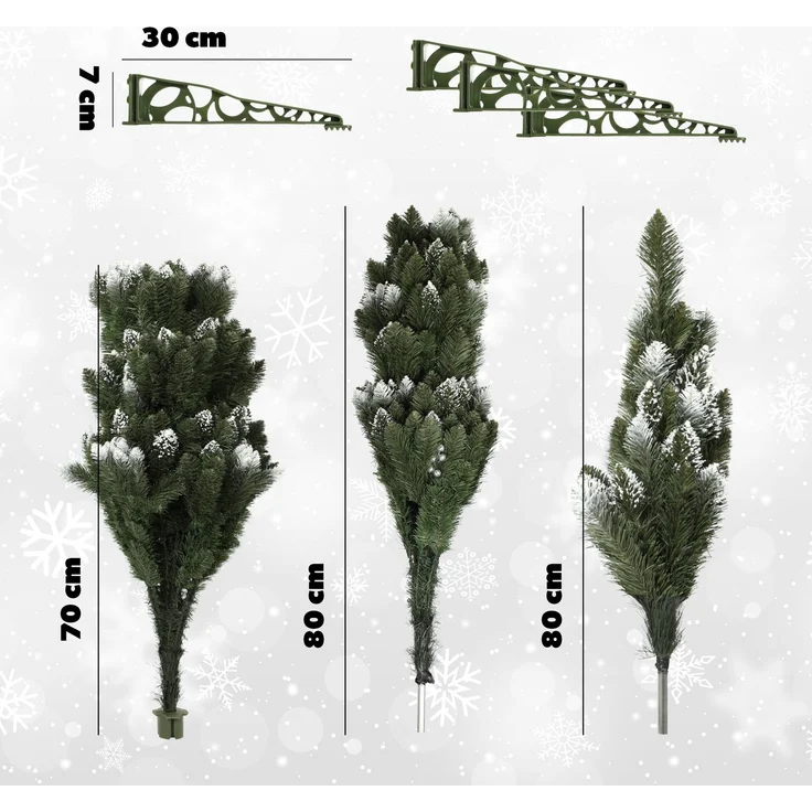 KADAX Künstlicher Weihnachtsbaum Diamond Pine 220 cm Wunderschön – Bild 4