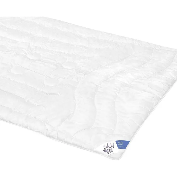 Schlafstil Faserdecke F400 extra leicht, Füllung: 100% 3D Markenfaser|135x200 cm