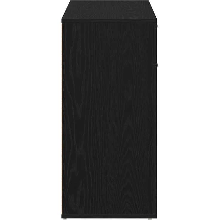 vidaXL Sideboard Schwarz Eichen-Optik 80x36x75 cm Holzwerkstoff 862010 – Bild 7
