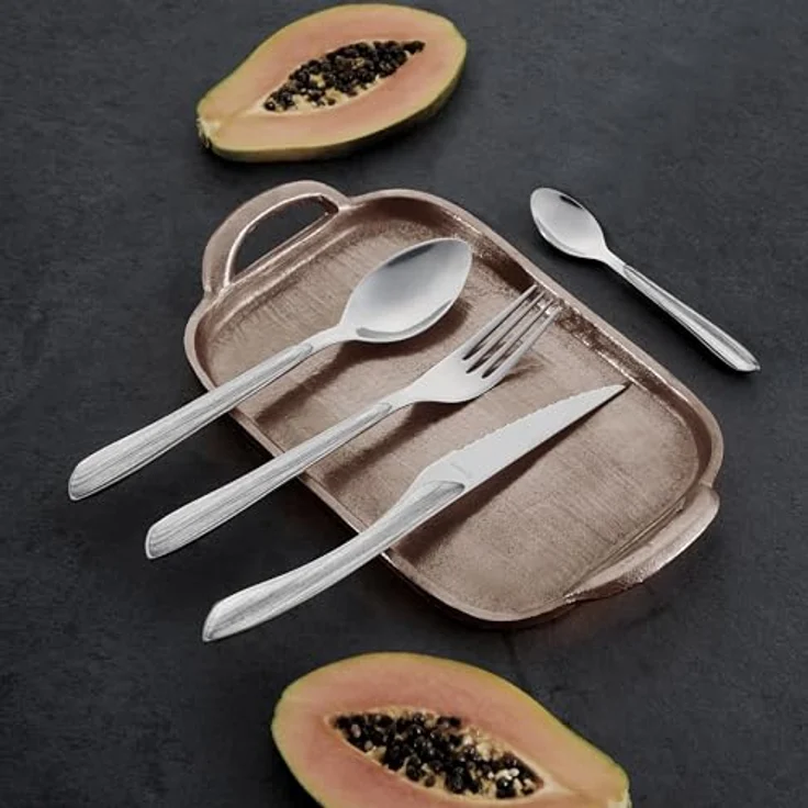 Amefa ECLAT NATURE Besteckset 24-teilig grau hochglanzpoliert – Bild 8