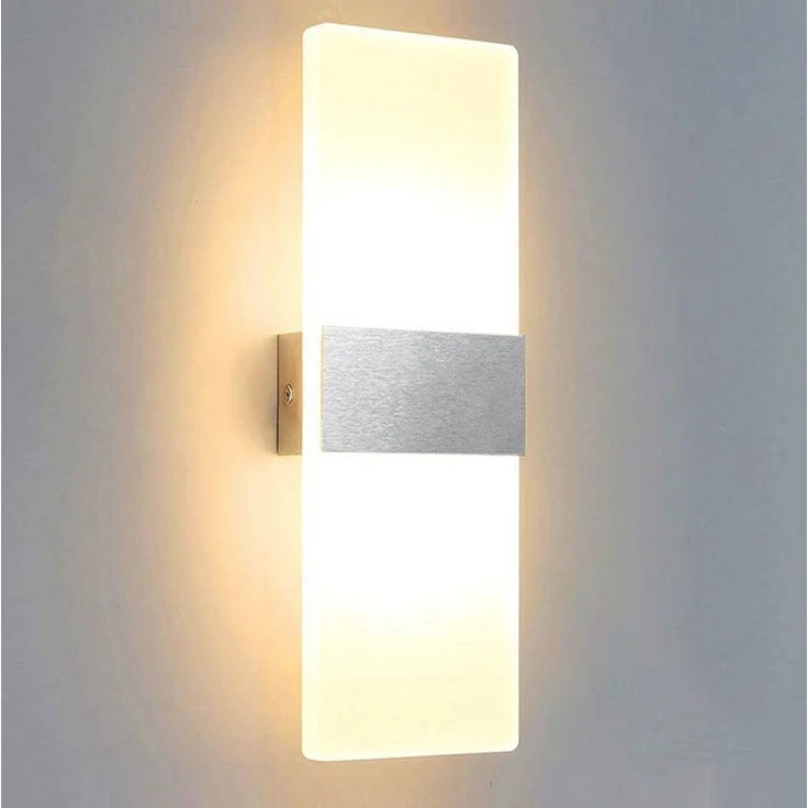 POPOLIC Wandleuchte Moderne minimalistische Acryl-Wandleuchte, 12 W – Bild 1