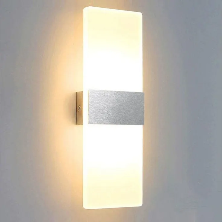 POPOLIC Wandleuchte Moderne minimalistische Acryl-Wandleuchte, 12 W