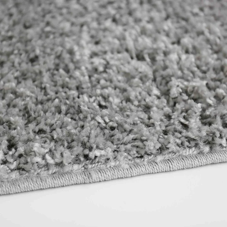 VIMODA Teppich Prime Shaggy Hochflor Einfarbig Grau Weich für Wohnzimmer, Schlafzimmer, küche, Maße:70x250 cm – Bild 5