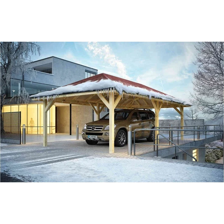 Pavillon-Carport Kirn 2 - 265x518 cm CLASSIC kdi von Karibu – Bild 1