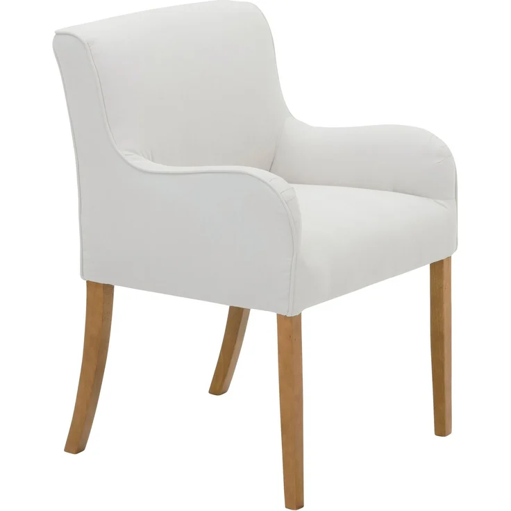 Polsterstuhl Katryn Flachgewebe creme – Bild 2