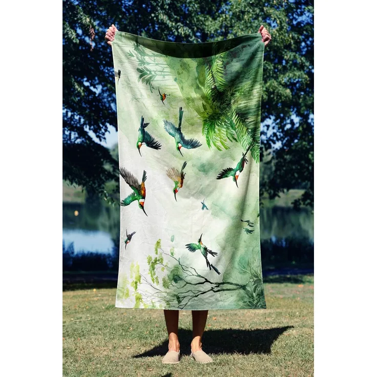 Mijolnir 'Water Color Jungle 70' Strandtuch, Mehrfarbig, 70 x 130 cm
