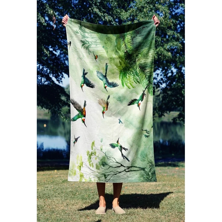 Mijolnir 'Water Color Jungle 70' Strandtuch, Mehrfarbig, 70 x 130 cm – Bild 1