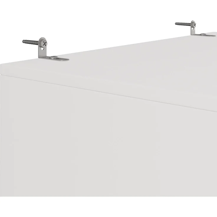 Vitrinenschrank 60x40x180 cm mit Glastür, LED-Beleuchtung und Hochglanzfronten – Weiß – Bild 7