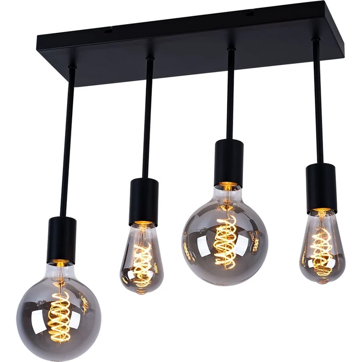 Hängeleuchte, schwarz, H 34 cm – Bild 1