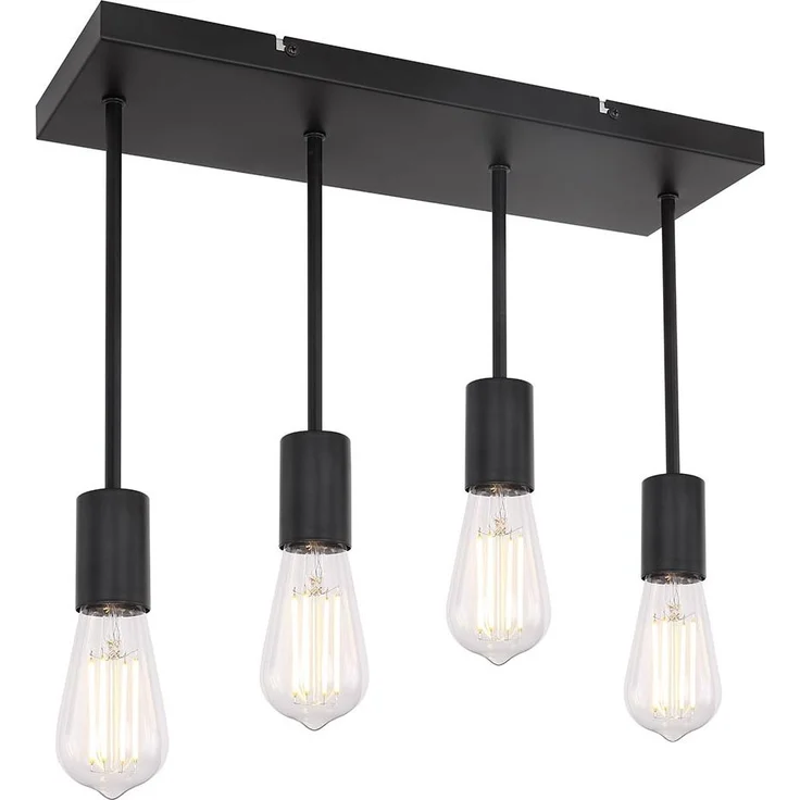 Hängeleuchte, schwarz, H 34 cm – Bild 7