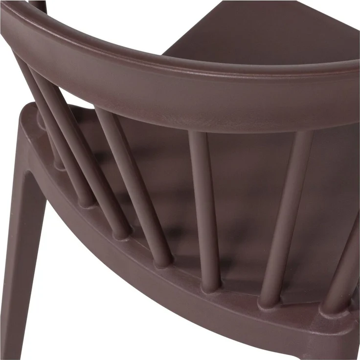 2er-Set Gartenstuhl Bliss - Kunststoff Lila / Braun – Bild 5